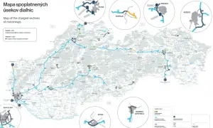 Mapa dróg płatnych na Słowacji, idealna do planowania podróży samochodem na Słowację.