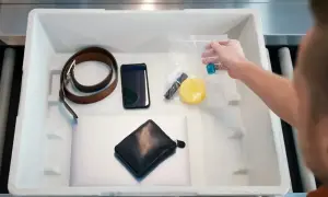 Przedmioty do kontroli bezpieczeństwa: pasek, telefon, portfel, kosmetyki w woreczku. Czy do samolotu można zabrać wodę? Małe buteleczki są dozwolone.