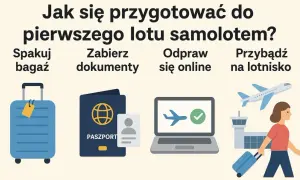 Jak się przygotować do lotu samolotem? Spakuj bagaż, zabierz dokumenty, odpraw się online i przybądź na lotnisko.