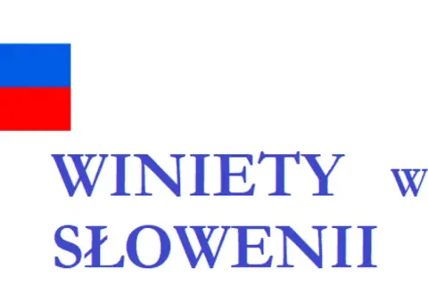 Flaga Słowenii i napis "WINIETY w SŁOWENII".