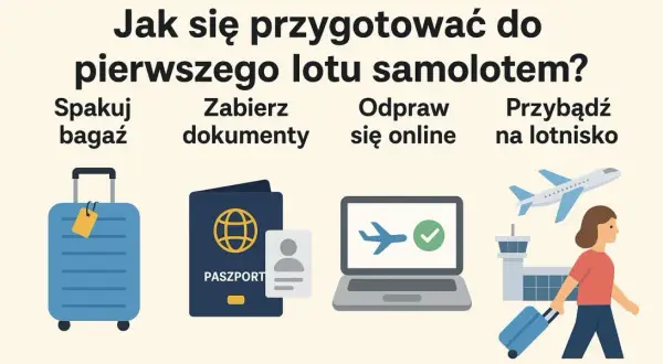 Jak się przygotować do lotu samolotem? Spakuj bagaż, zabierz dokumenty, odpraw się online i przybądź na lotnisko.